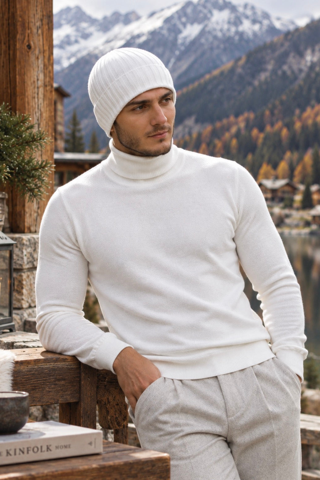 Pull col roulé "DOLCE VITA"