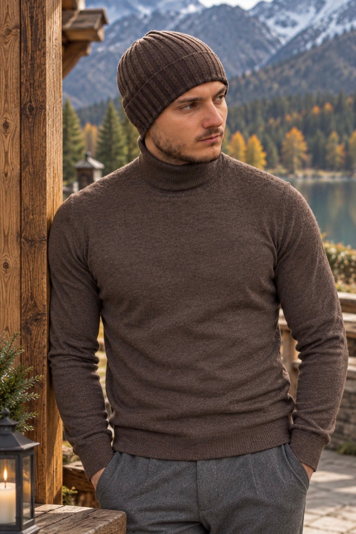 Pull col roulé "DOLCE VITA"