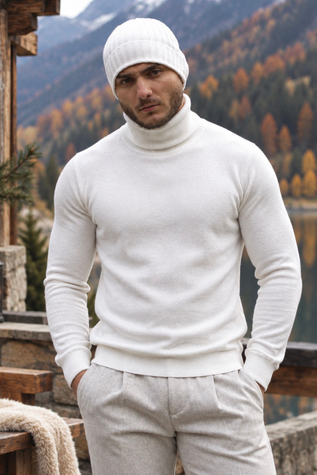 Pull col roulé "DOLCE VITA"